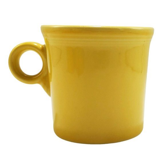 Fiesta VTG Sunflower Yellow Mug Coffee Cup Fiestaware Ring Handle HLC USA - Picture 2 of 5